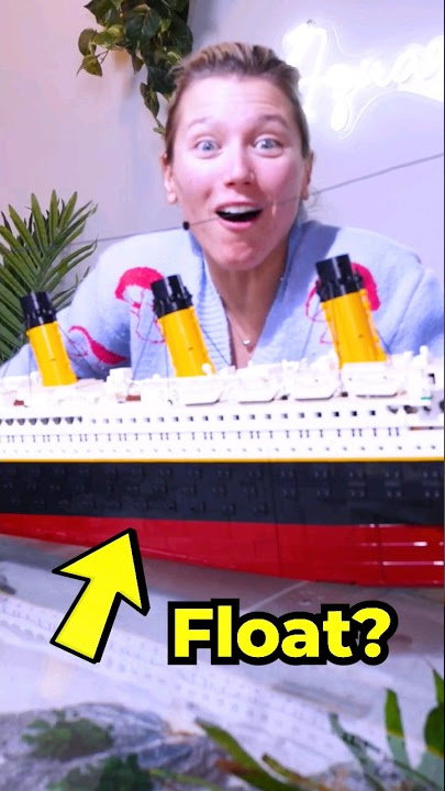 LEGO Titanic in a Fish Tank 🤔