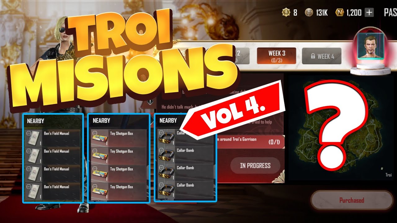 Pubg New State - Vol 4 - Week 3 mission locations