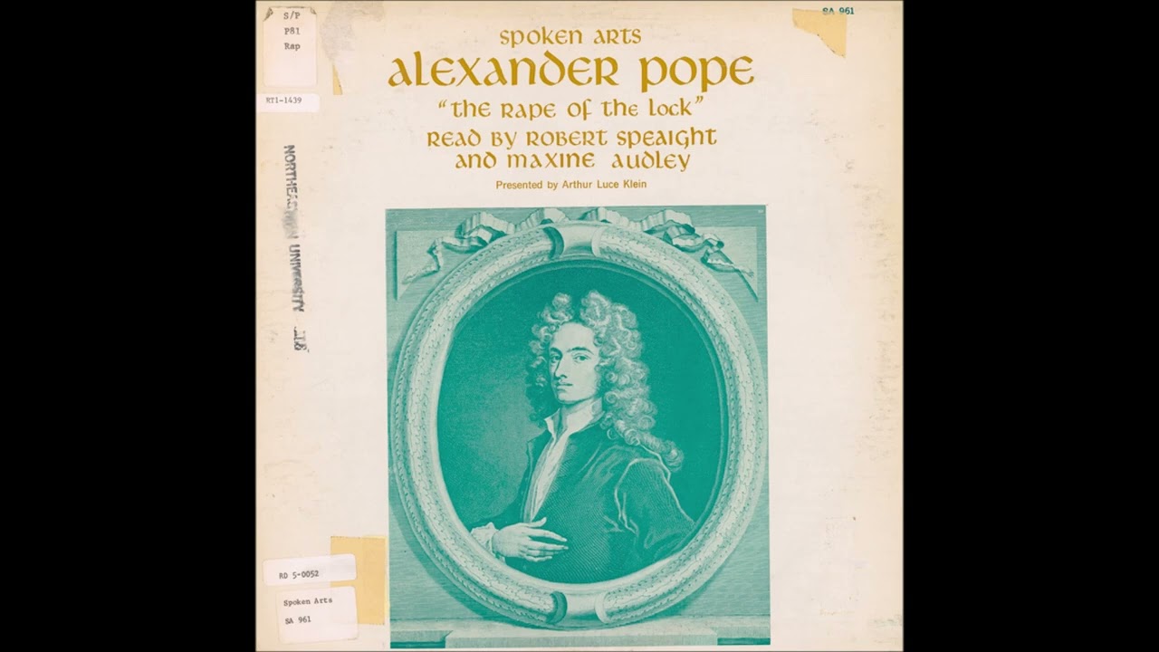 Alexander Pope / Robert Speaight / Maxine Audley – The Rape Of The Lock: Cantos 1-3 (1967)