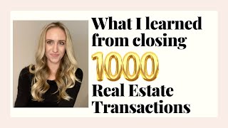 What I learned from closing 1,000 Real Estate Transactions as a Transaction Coordinator 🏡
