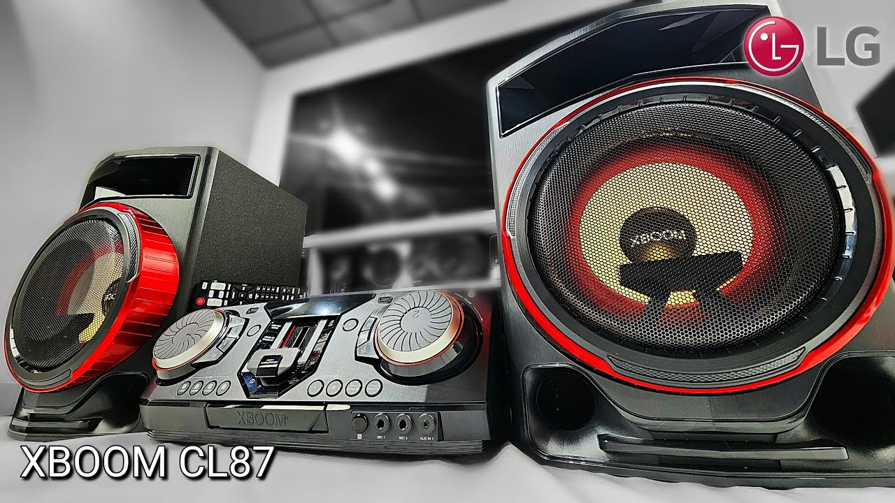Unboxing (desembalando) Mini System LG XBOOM CL87 modelo 2025
