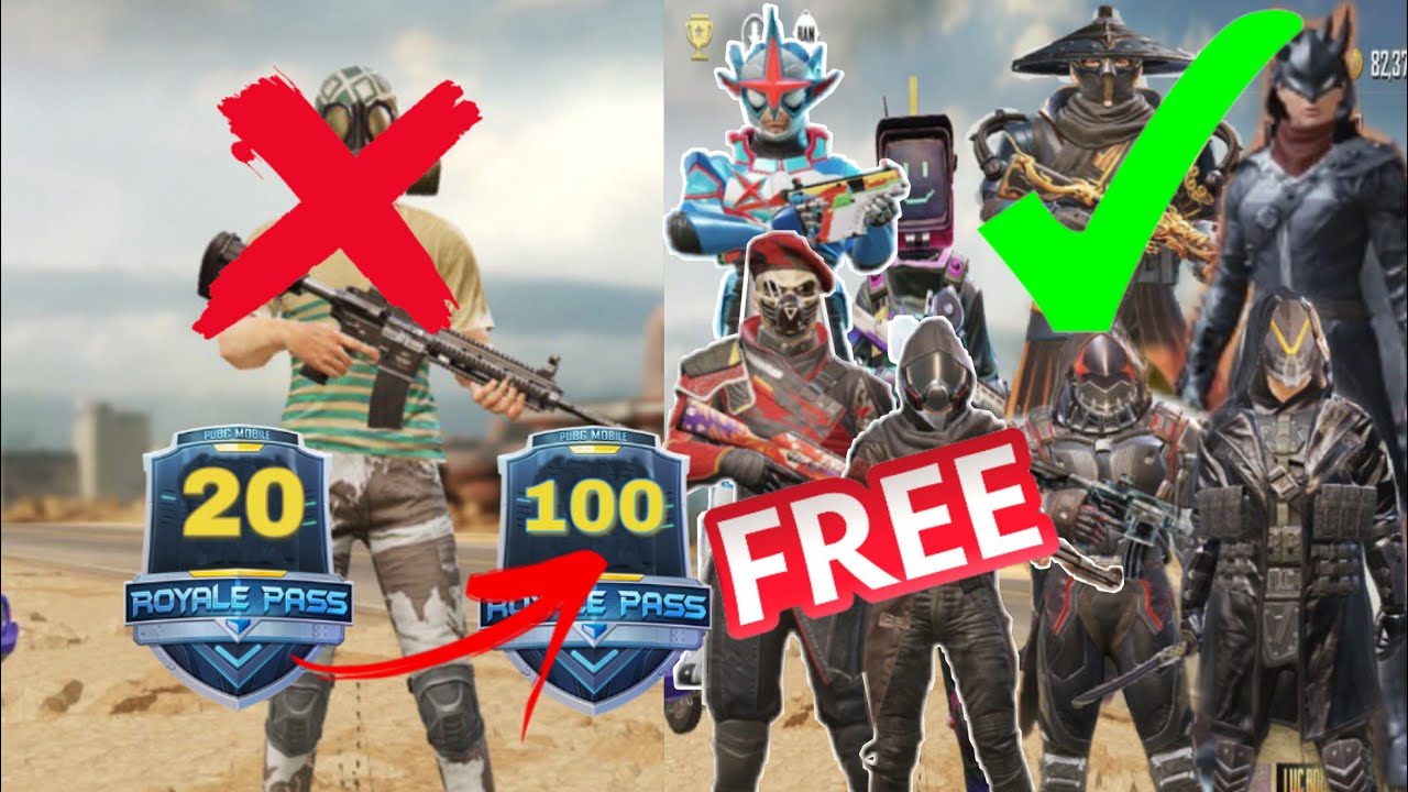 HOW TO GET ROYALE PASS LEVEL 100 PUBGM  FREE SEASON 13 AND ALL SEASON [PUBG MOBILE][ENGLISH]