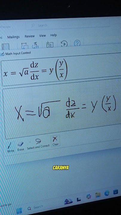 Cara ampuh ketik Rumus Matematika di Microsoft Word. #tutorial #skripsi #word #kuliah #matematika