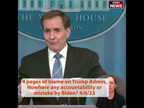 'Four Pages of Blame': Kirby on the White House's Afghanistan Withdrawal Review (April 6, 2023)