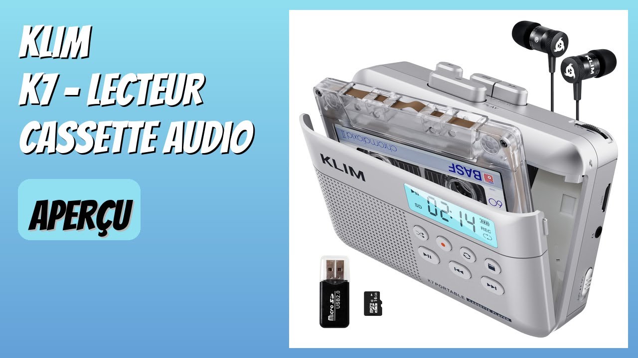 AVIS (2026) : KLIM K7 - Lecteur Cassette Audio. DÉTAILS