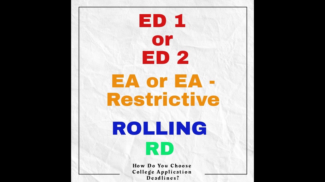 APPLICATION DEADLINES