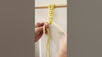Alternating half hitch knot 🪢 || diy || tutorial #shorts #viral