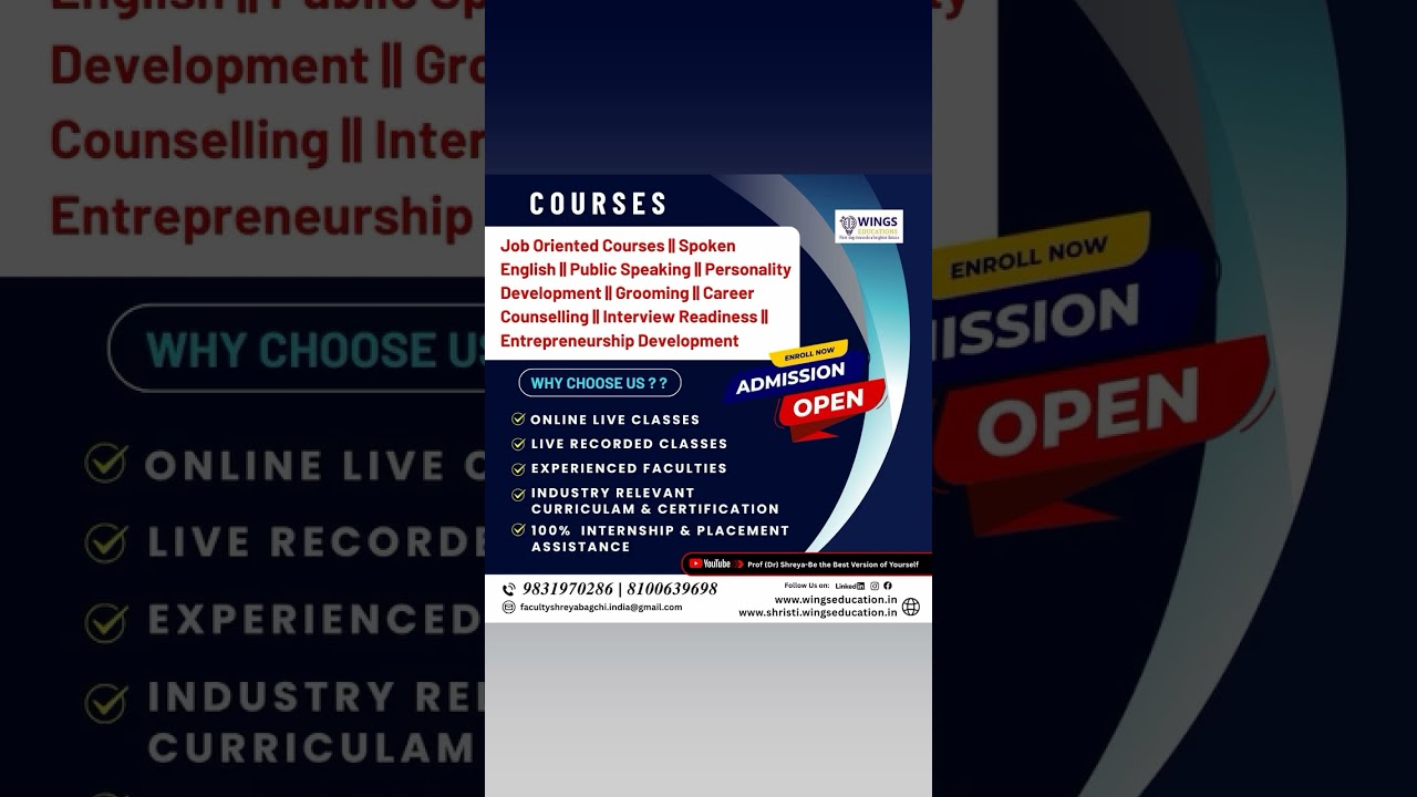 JOIN THE JOB ORIENTED COURSES..Choose your right career..