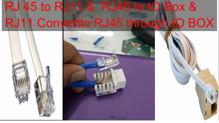 How to convert Rj45  to  RJ11 or Rj11 to Rj45