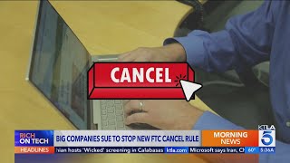 No Surprise: Big Companies Sue to Stop Click to Cancel Rule - Rich on Tech