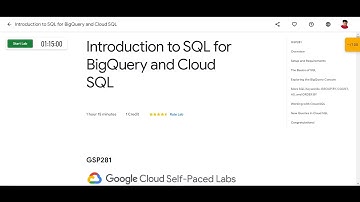 Introduction to SQL for BigQuery and Cloud SQL | GSP281 | BigQuery Basics for Data Analysts | DIY |