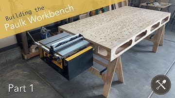 Building the Paulk Workbench, Part 1 (Main Cuts & Sawhorses)