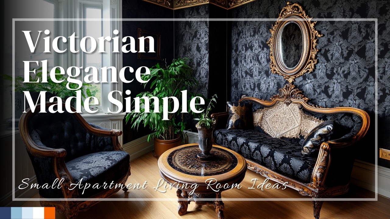 Викторианская элегантность в простоте: идеи для гостиной в маленькой квартире