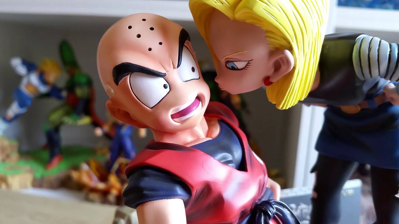 Android 18 kissing krillin