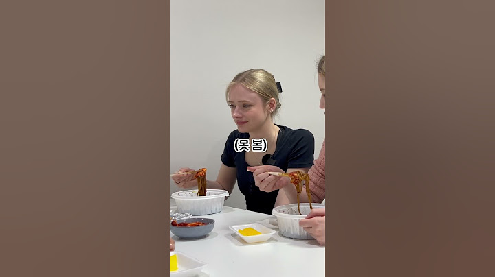 실비김치를 처음 먹어본 독일여자들