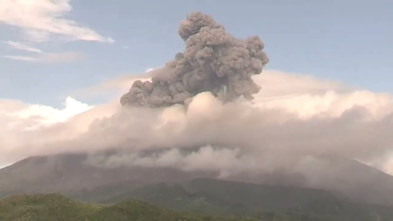 August 15, 2022, ~ Cloud Obscured Explosion ~ 桜島 ~ Sakurajima Volcano, Japan ~ 