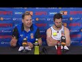 Justin Schueller and Mitch Norton press conference vs Illawarra Hawks -   Round 17, NBL25