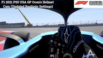 F1 2021 PS5 USA GP Ocon