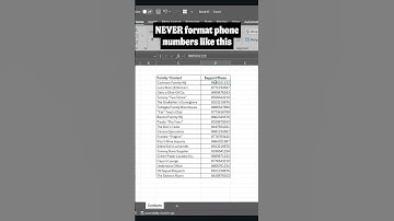 Stop Formatting Phone Numbers Like a Rookie! #SheetMafia #exceltips #exceltricks #spreadsheets