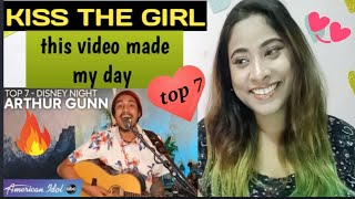 Amazing! arthur gunn performs |kiss the girl | for disney night
|american idol 2020 reaction