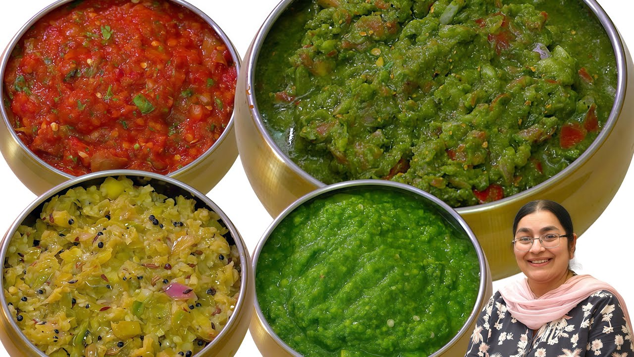 ⁣4 Chatpati Chutney Recipe | Healthy, Quick & Super Tasty