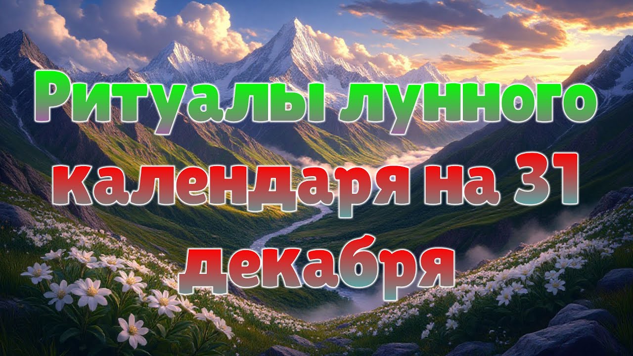 Ритуалы лунного календаря на 31 декабря