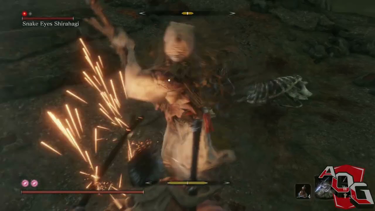 Sekiro: Shadows Die Twice | Snake Eyes Shirahagi Mini Boss Fight NG+ 3