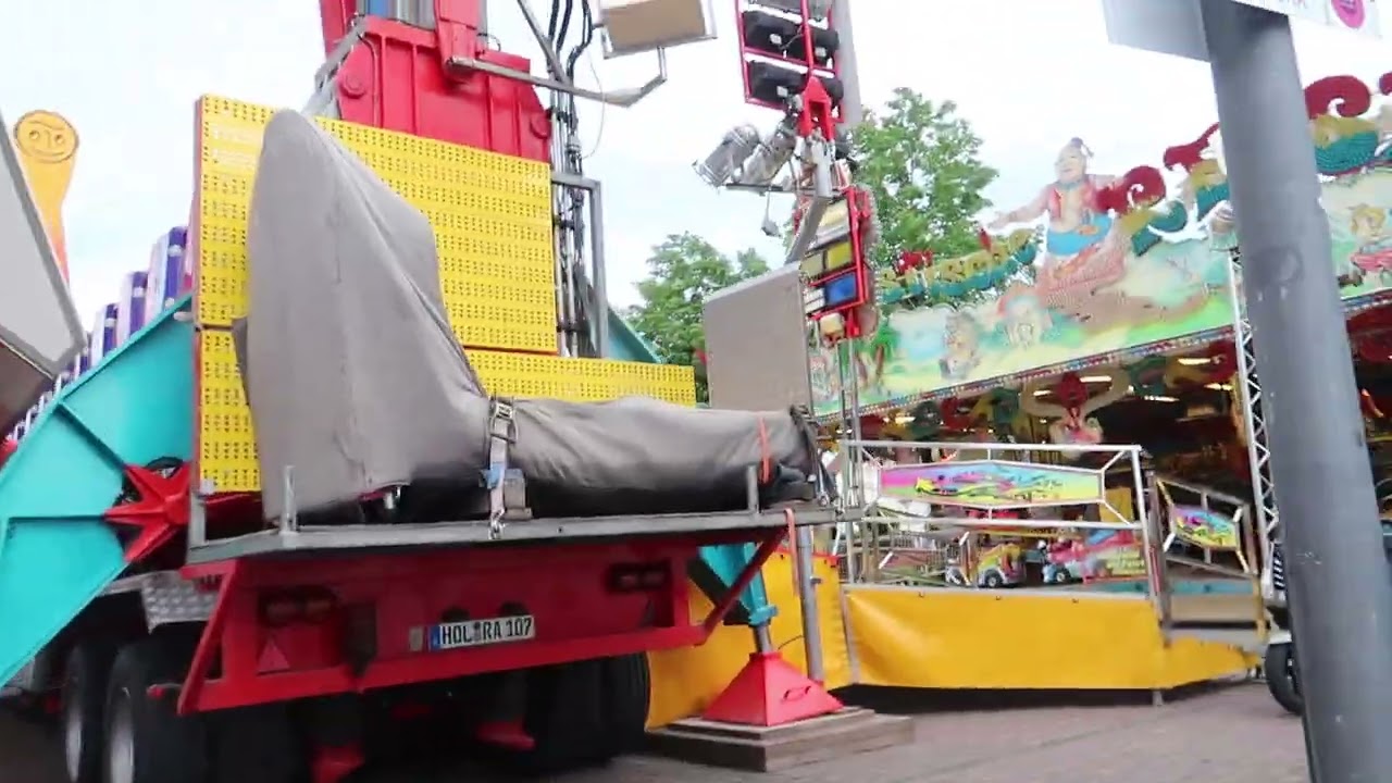 Aufbau/Rundgang Kirmes Kevelaer 18.05.2023 - 22.05.2023 Video vom 16.05.2022