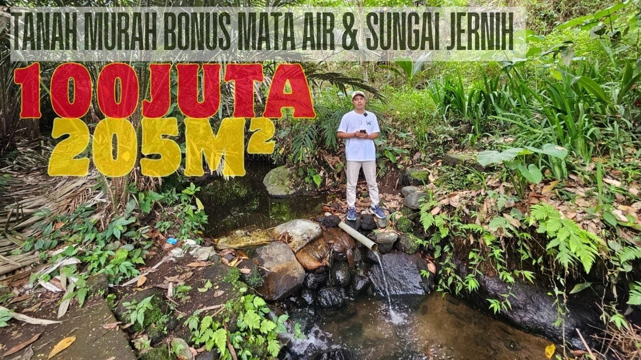 Jual Tanah Murah SHM Pekarangan Pinggir Sungai Jernih di Turi Sleman Hanya 100 Juta Net! | SB EPS504