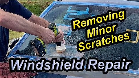 Removing Minor Scratches from Glass Windshield with Cerium Oxide