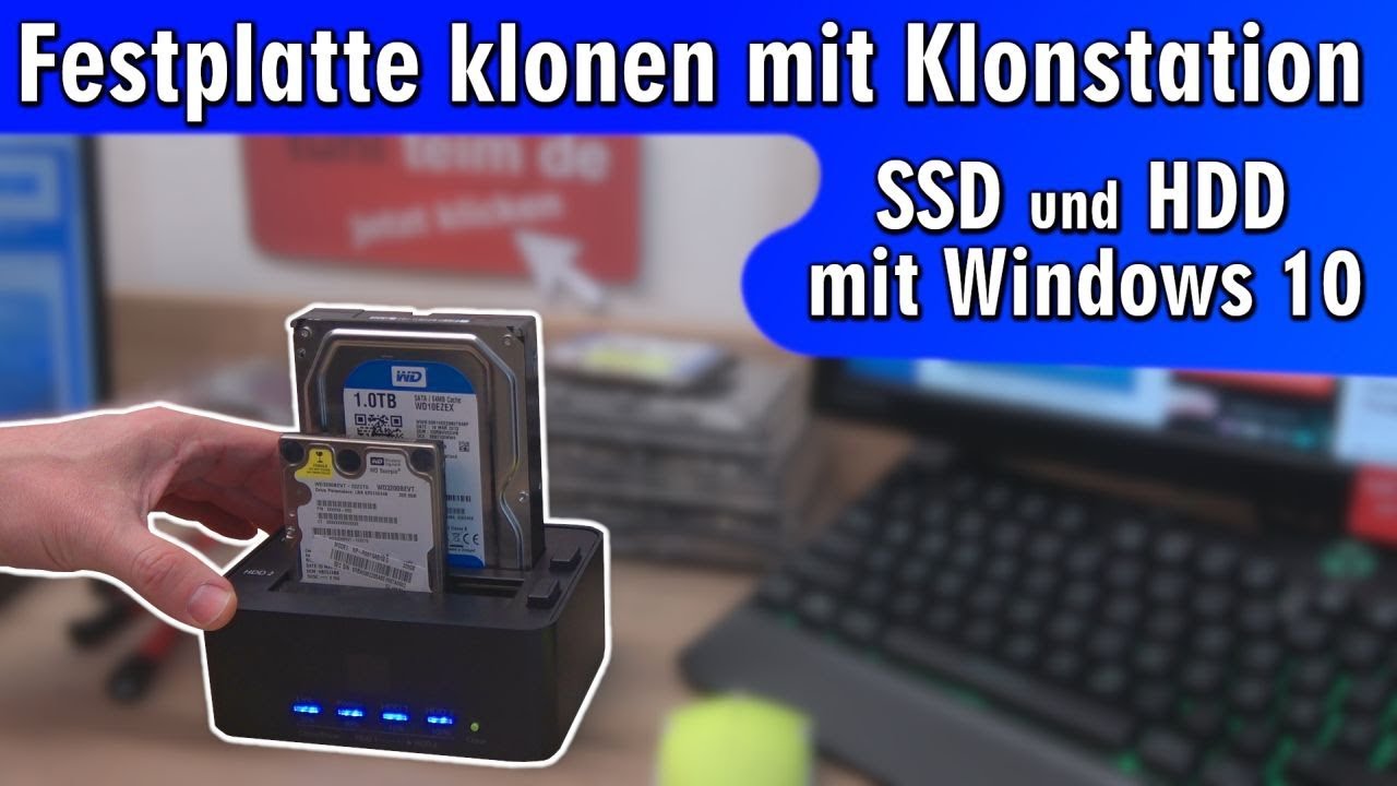  New Update Festplatte SSD klonen mit Klonstation 🐏 Windows 10 kopieren ohne extra Software