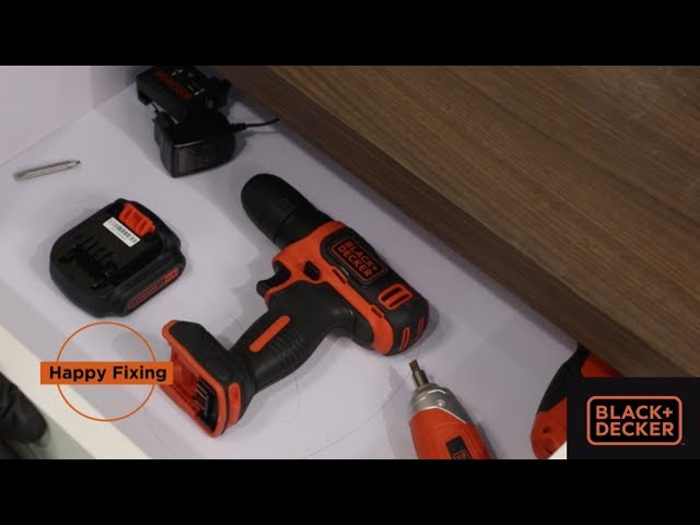 Black & Decker Bdcdd12pk 12-Volt Variable Speed Lithium-Ion Drill Project Kit