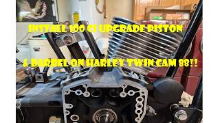 How To Install S&S 100 CI Upgrade piston & Barrel On Harley Twin Cam 88