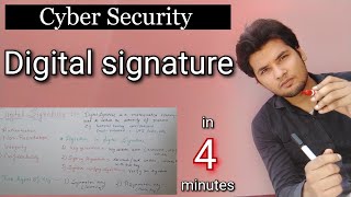 Digital Signature in hindi | cyber security | algorithm and public,private key in digital signature