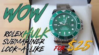 Tevise T801 &quot;Hulk&quot; | Rolex Submariner look-a-like