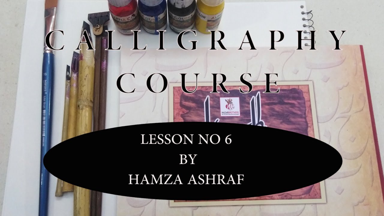 Calligraphy Course For Beginners|LESSON 6 write Arabic Letter ع،غ and ط ...