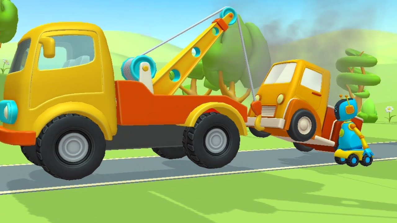 Crane tochan robot  car Adventure | kids fun TV  playground cartoon 