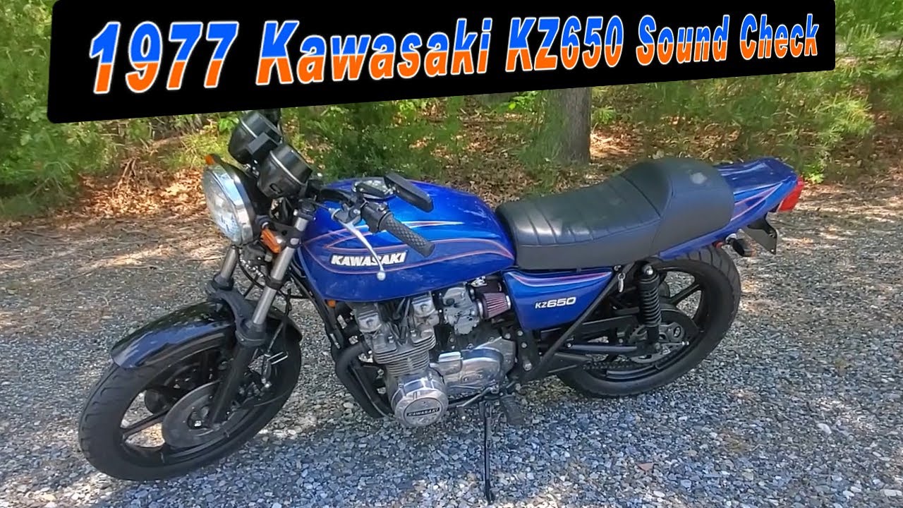 Прогулка по Kawasaki KZ650 1977 года и звук керамического выхлопа Delkevic
