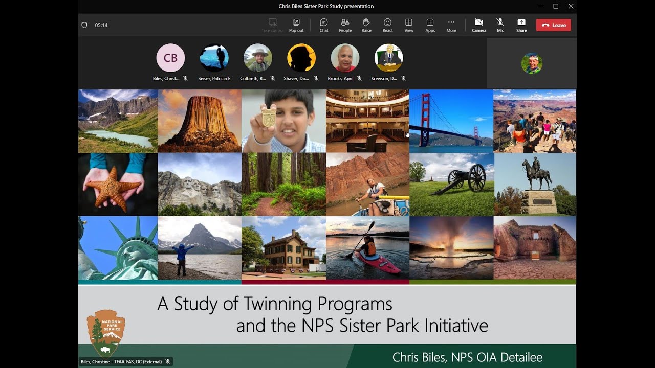 2024 USNPS Sister Park Study presentation
