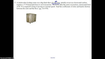 College Physics Laws of Motion Problem Set #16-17