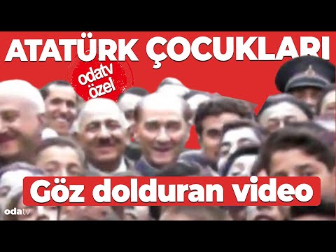 Atatürk çocukları... Göz dolduran video