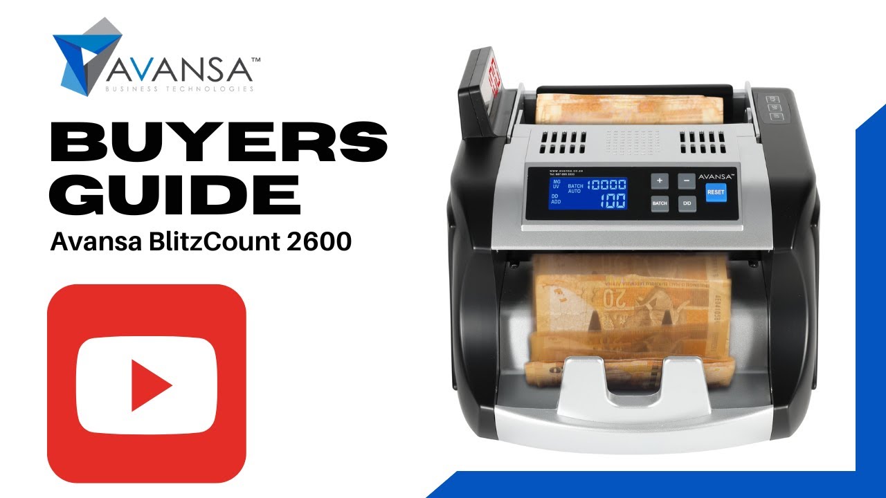 Avansa Buying Guide - Avansa BlitzCount 2600 Money Counting Machine for Africa