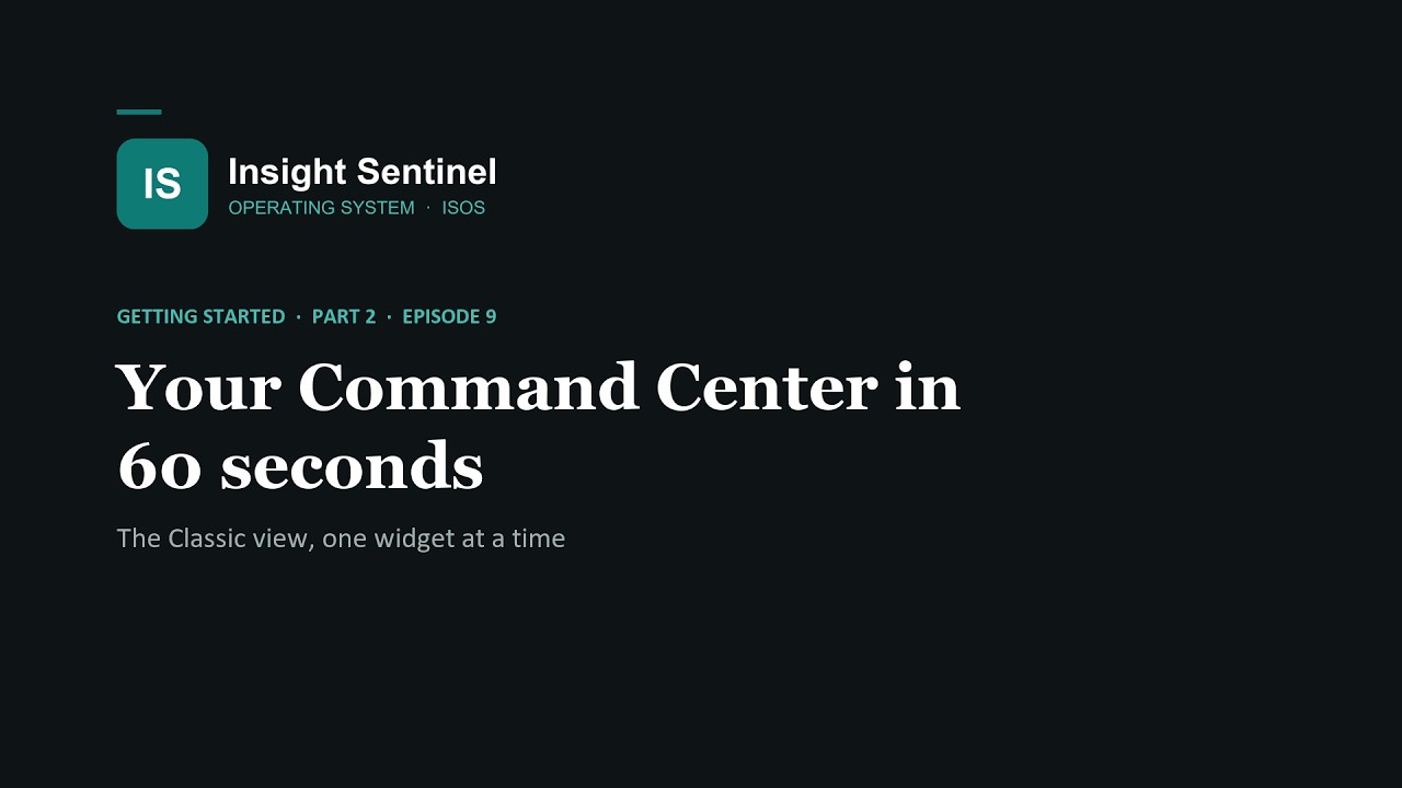 Getting Started: Your Command Center in 60 seconds - YouTube