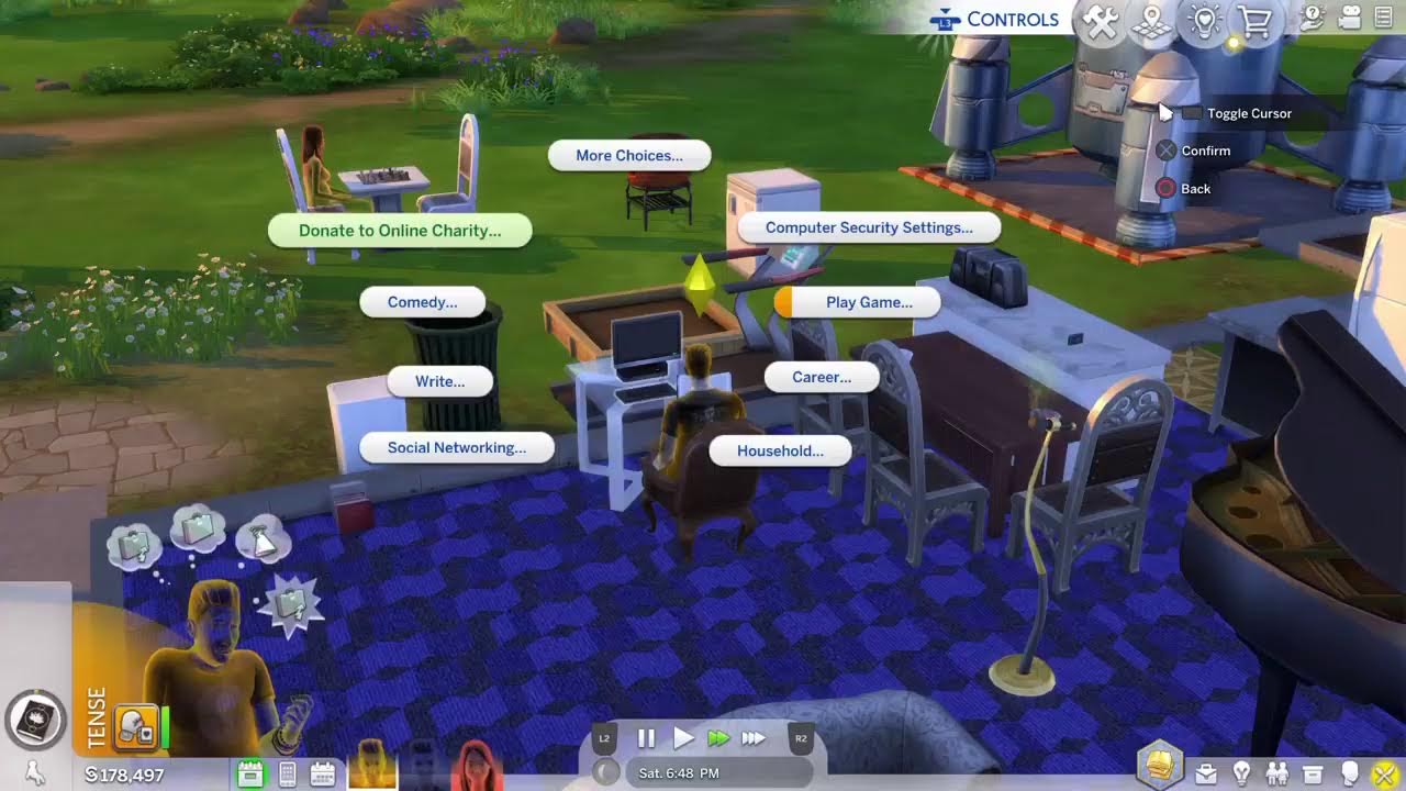 The sims 4- the space job