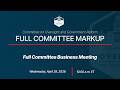 Full Committee Business Meeting