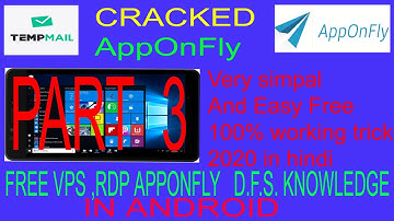Windows 10 free vps server in android in hindi new track 💯% working track part 3 D.F.S. KNOWLEDGE