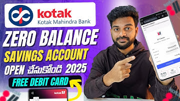 Kotak Mahindra Bank Open account zero balance | Kotak 811 account opening online zero balance 2025