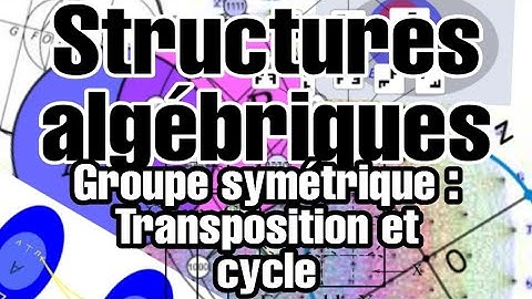 Structures algébriques :  Groupe #symétrique  #Transposition + k-#cycle + #Exemples  #11
