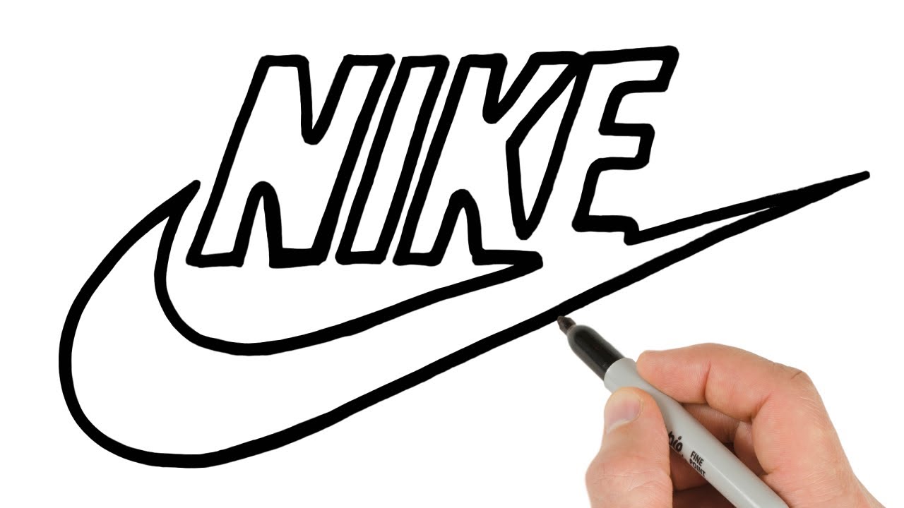 Centro de niños Ideal insalubre How to Draw Nike Logo | Logo Drawings Tutorial - YouTube