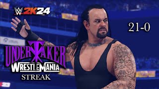 Every Match of Undertaker's Wrestlemania Streak on WWE2K24